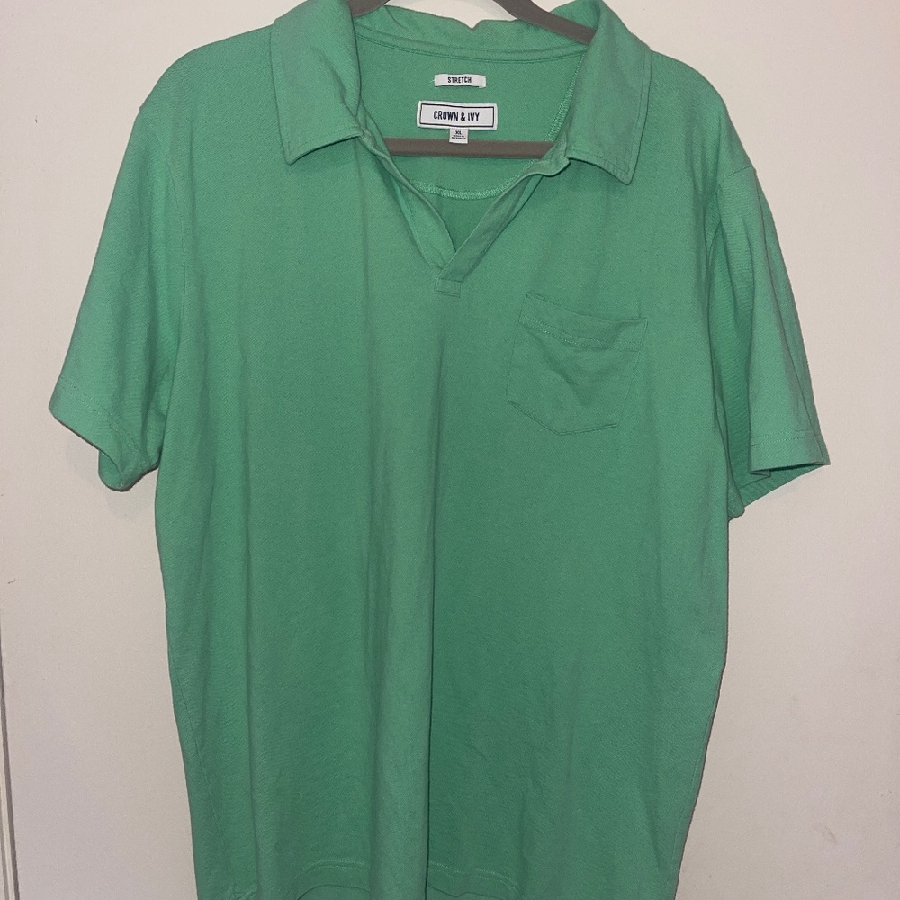 crown & ivy stretch short sleeve tee